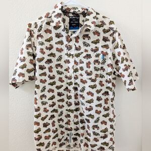Kavu Festaruski Dream Van Shirt Small Cotton Button Down